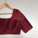 Maroon Raw Silk Blouse - Image 2