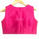 Hot Pink Raw Silk Blouse - Image 3