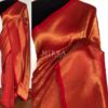 Chilli Red Banarasi Silk Saree with Gold Zari Weaves