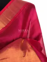 Pink ﻿Pure Handloom Mangalagiri Silk Saree - Image 5