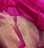 Pink ﻿Pure Handloom Mangalagiri Silk Saree - Image 6