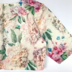 Offwhite Rayon Blouse with Floral Prints - Image 3
