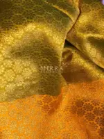 Green Banarasi Silk Saree with Antique Zari Weaves - Image 6