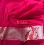 Copper Orange Banarasi Silk Saree adorned with Beautiful Patola Weaves - Image 8