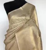 Off white Banarasi Silk Saree with Gold Zari Weaves - Image 3