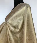 Off white Banarasi Silk Saree with Gold Zari Weaves - Image 6