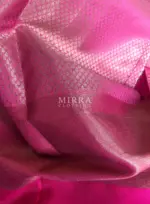 Cream Kora Silk Saree with Gold Zari Weaves - Image 7