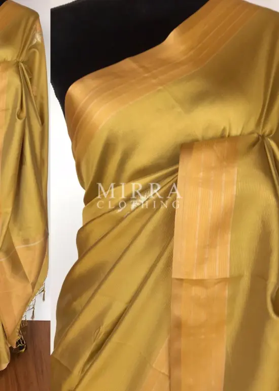 Green Banarasi Silk Saree with Gold and Silver Zari Weaves