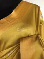Green Banarasi Silk Saree with Gold and Silver Zari Weaves - Image 5