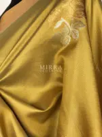 Green Banarasi Silk Saree with Gold and Silver Zari Weaves - Image 8