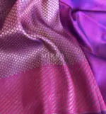 Purple Banarasi Silk Saree with Gold Zari Weaves - Image 6