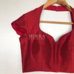 Maroon Raw Silk Blouse