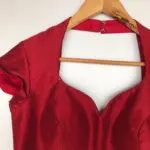 Maroon Raw Silk Blouse - Image 2