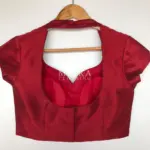 Maroon Raw Silk Blouse - Image 4