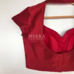 Maroon Raw Silk Blouse - Image 5
