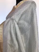 Ice Blue Banarasi Silk Saree with Gold Zari Weaves - Image 6