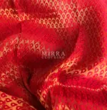 Ice Blue Banarasi Silk Saree with Gold Zari Weaves - Image 8