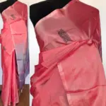 Light Pink Chinnalapattu Silk Saree with Handwoven Buttas