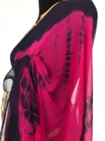 Pink Shibori Chiffon Saree - Image 6