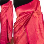 Rani Pink Banarasi Silk Saree with Gold Zari Weaves