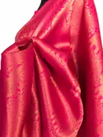 Rani Pink Banarasi Silk Saree with Gold Zari Weaves - Image 5
