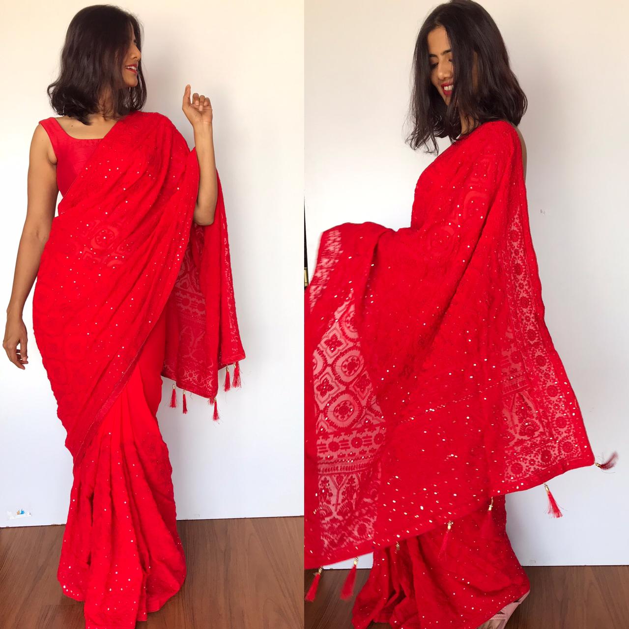 Learn About the Different Types of Saree Fabrics – ONE MINUTE SAREE