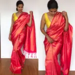 Pink Banarasi Silk Saree with Gold Zari Weaves - Image 2