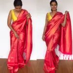 Pink Banarasi Silk Saree with Gold Zari Weaves