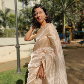 Gold Pure Tissue Silk Saree