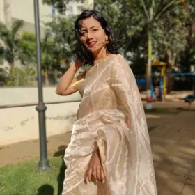 Gold Pure Tissue Silk Saree