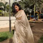Gold Pure Tissue Silk Saree - Image 4