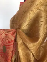 Gold Kora Silk Saree with Gold Zari Weaves - Image 4