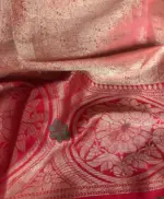 Gold Kora Silk Saree with Gold Zari Weaves - Image 6