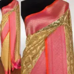 Butter Yellow Kora Silk Saree with Silver Zari Weaves
