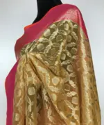 Butter Yellow Kora Silk Saree with Silver Zari Weaves - Image 7