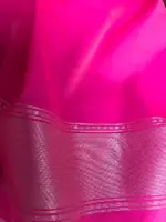 Butter Yellow Kora Silk Saree with Silver Zari Weaves - Image 8