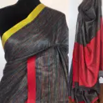 Multicolor Pure Linen Saree - Image 2