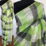Multi Color Pure Linen Saree