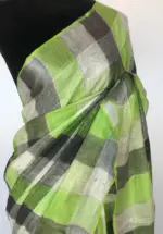 Multi Color Pure Linen Saree - Image 3