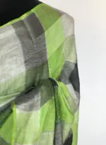 Multi Color Pure Linen Saree - Image 4