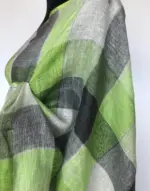 Multi Color Pure Linen Saree - Image 6
