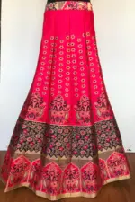 Hot Pink Banarasi Lehenga - Image 2