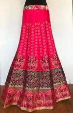 Hot Pink Banarasi Lehenga - Image 3