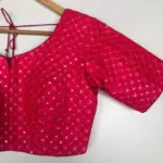 Hot Pink Raw Silk Blouse - Image 2