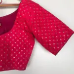 Hot Pink Raw Silk Blouse - Image 6