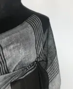 Black Linen Saree - Image 4