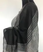 Black Linen Saree - Image 6