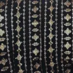 Black Georgette Blouse with Sequins Embroidered all over - Image 8