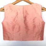 Peach Raw Silk Blouse - Image 4