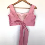 Baby Pink Raw Silk Blouse - Image 7